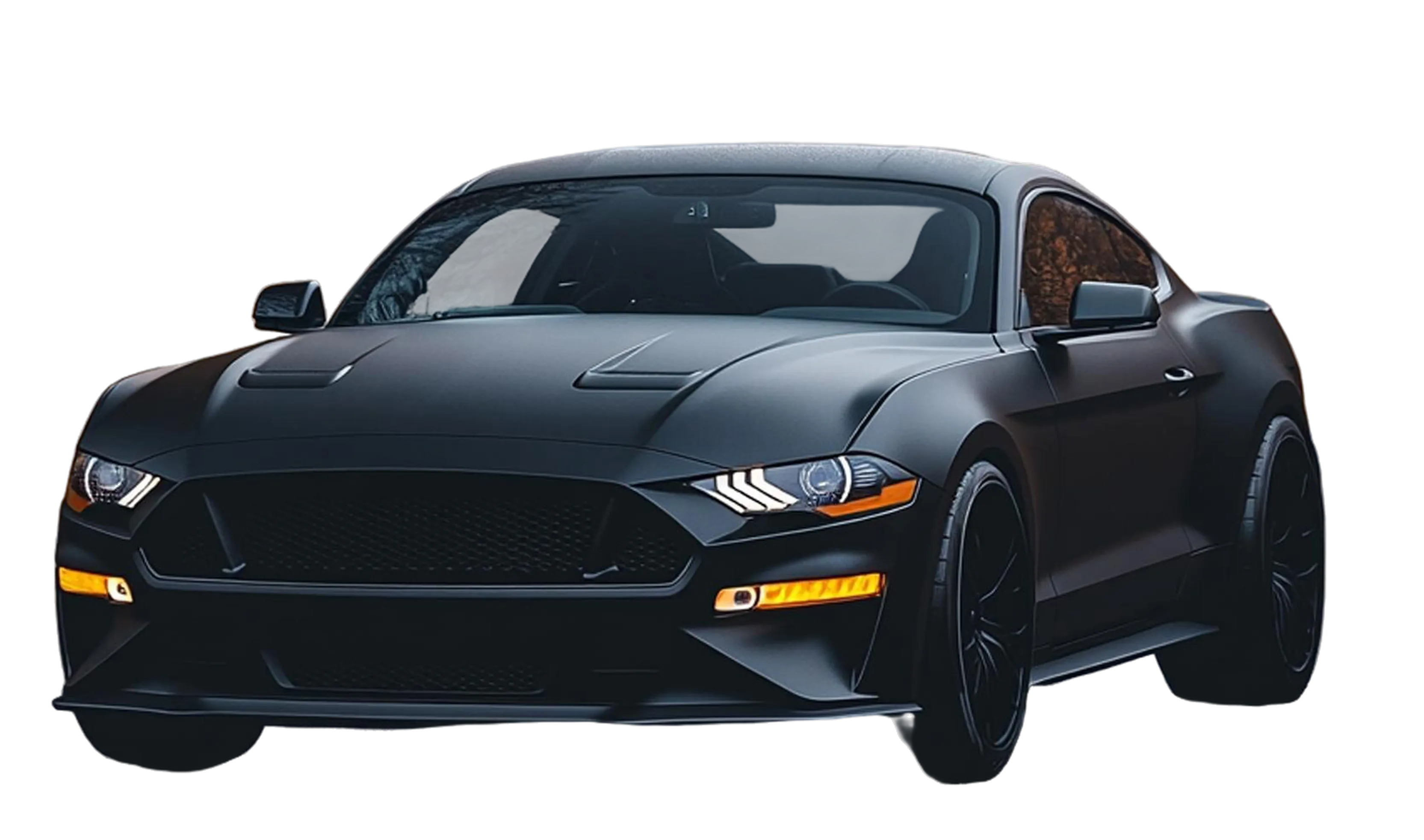 Black sports car